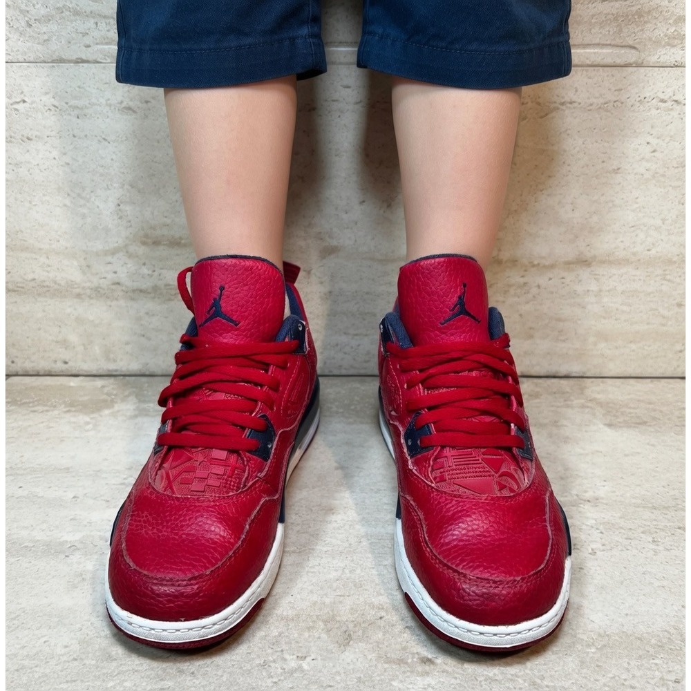 Jordan‎ 4 Retro FIBA 2019 PS BQ7669 617 Youth Kids 2.5Y Red Shoes Nike Air